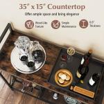 21-Bottle Freestanding Wine Rack with Storage Shelf