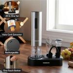Rechargeable Electric Wine Opener Set with Base