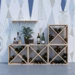Stackable Solid Wood Wine Rack for 24 Bottles