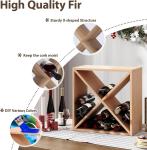Stackable Solid Wood Wine Rack for 24 Bottles