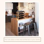 Sturdy Bamboo Wine Rack for Countertop Storage