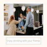 Sturdy Bamboo Wine Rack for Countertop Storage