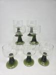 Schott Zwiesel Green Beehive Stem Wine Glasses