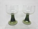 Schott Zwiesel Green Beehive Stem Wine Glasses