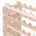 Freestanding 8-Tier Wooden Wine Rack for 96 Bottles