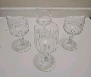 Set of 4 Schott Zwiesel Crystal Water Goblets