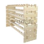 6-Tier Stackable Wooden Wine Rack for 72 Bottles
