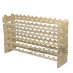 6-Tier Stackable Wooden Wine Rack for 72 Bottles