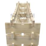 6-Tier Stackable Wooden Wine Rack for 72 Bottles