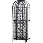 Free Standing Metal Wine Rack for 45 Bottles