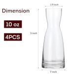 Mini Glass Wine Decanters - Set of 4