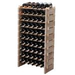 Stackable Solid Wood Wine Rack for 60 Bottles