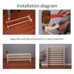 Stackable Solid Wood Wine Rack for 60 Bottles