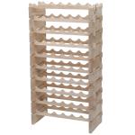 Stackable Solid Wood Wine Rack for 60 Bottles