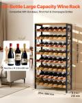 VEVOR 48-Bottle Floor Wine Rack with 8 Tiers