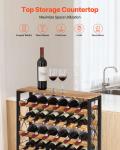 VEVOR 48-Bottle Floor Wine Rack with 8 Tiers