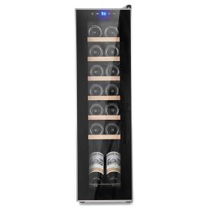 14-Bottle Wine Rack with UV-Blocking Glass Door