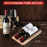 14-Bottle Wine Rack with UV-Blocking Glass Door