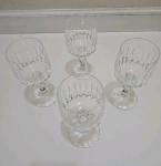 Set of 4 Schott Zwiesel Crystal Water Goblets