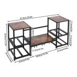 Wall-Mounted Industrial Wine Rack for Display