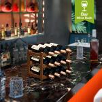 Bamboo Wine Rack - 3 Tiers for 12 Bottles