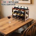 Bamboo 3-Tier Wine Rack for 12 Bottles