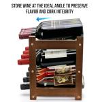 Bamboo 3-Tier Wine Rack for 12 Bottles