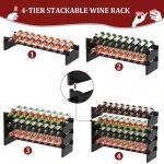 Freestanding Wooden Wine Rack - Holds 36 Bottles