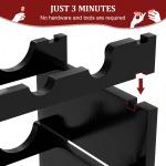 Freestanding Wooden Wine Rack - Holds 36 Bottles