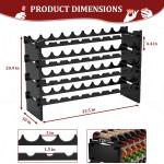 Freestanding Wooden Wine Rack - Holds 36 Bottles