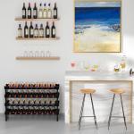 Freestanding Wooden Wine Rack - Holds 36 Bottles