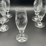 6 Schott-Zwiesel Tall Champagne Flutes - Grapevine Design