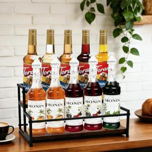 Metal Bottle Holder for 10 Bottles - Rustic Rack