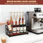 Metal Bottle Holder for 10 Bottles - Rustic Rack