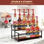 Metal Bottle Holder for 10 Bottles - Rustic Rack