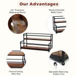 Metal Bottle Holder for 10 Bottles - Rustic Rack