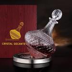 Paysky Unique Crystal Wine Decanter with Lid