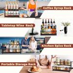 Metal Bottle Holder for 10 Bottles - Rustic Rack