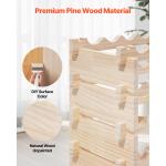 8-Tier Wooden Wine Rack for 96 Bottles