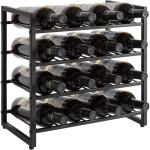 16-Bottle Metal Countertop Wine Rack