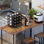 16-Bottle Metal Countertop Wine Rack