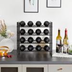 16-Bottle Metal Countertop Wine Rack