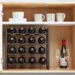16-Bottle Metal Countertop Wine Rack