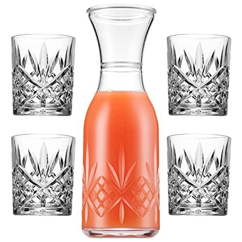 Acrylic Shatterproof Carafe and Glasses Set