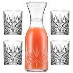Acrylic Shatterproof Carafe and Glasses Set