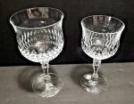 1980s Schott Zwiesel Cut Crystal Wine Goblet