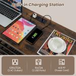 3-Tier Wine Bar Cabinet with Glass Holders