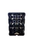 Stackable 6-Bottle Wine Storage Crate in Black