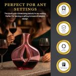 Blush Pink Venus Glass Carafe Decanter