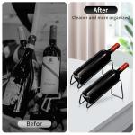 TONLEA Metal Countertop Wine Rack - 2 Piece Set